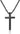 Cross Necklace for Men, Silver Black Gold Stainless Steel Plain Cross Pendant Necklace for Men Box Chain 16-30 Inch